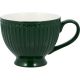 Greengate Tee Tasse ALICE PINEWOOD GREEN Grün Everyday Keramik Geschirr Teetasse mit Henkel 400 ml GG Nr STWTECAALI3006