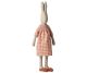 Maileg Hase Rabbit Size 5 Vichy Karo Kleid in rot mit  Unterhose und Kord Schuhen aus Leinen und Baumwolle Nr 16-2521-00