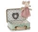 Maileg Schutzengel Maus im Rosa Kleid mit Flügeln im Koffer aus Metall Little Sister Mouse Guardian Angel Nr. 17-2700-00