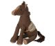 Maileg Pony in Braun Stoff Kuschel Pferd aus Kordstoff mit abnehmbarer Decke Sattel mit Muster Nr 16-3930-00