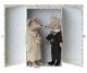 Maileg Braut und Bräutigam Maus Hochzeitspaar in Klappbox ideal als Hochzeitsgeschenk und 15 cm hoch Nr 17-3300-01