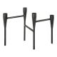 House Nordic Kerzenhalter Schwarz für 4 Kerzen aus Metall 15x28 cm