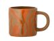 Bloomingville Becher NINKA Orange Braun Keramik Tasse 250 ml Kaffeebecher Nr 82060492