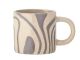 Bloomingville Becher NINKA Grau Creme Keramik Tasse 250 ml Kaffeebecher Nr 82060493
