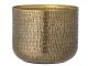Bloomingville Blumentopf CONSTANCE Gold 18 cm Durchmesser großer Übertopf Metall