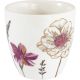 Greengate MINI Latte Cup LILLITH Weiss Porzellan Espresso Tasse mit grossen Blumen 130 ml Greengate Becher Nr STWMLAGWE3406