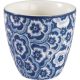 Greengate MINI Latte Cup SELMA Blau mit Blumen Muster Espresso Porzellan Tasse 130 ml Greengate Becher Nr STWMLASEL2506