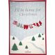 Greengate Geschirrtuch HOME FOR XMAS Weiss Motiv Weihnachten Schneelandschaft mit Tannenbäumen Baumwolle 50x70 Greengate Geschirrhandtuch Nr COTTEAPPHFX0112