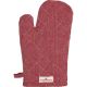 Greengate Ofenhandschuh ALICIA Rot Einfarbig Dunkelrot Grillhandschuh aus Baumwolle 18x28 cm Greengate BBQ Handschuh Nr COTGRIJALC1004