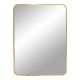 House Nordic Spiegel MADRID Gold Eckig 70x50 cm Rahmen aus Metall Wandspiegel HN Design Nr 4001530