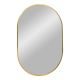House Nordic Spiegel MADRID Gold Oval 80x50 cm Rahmen aus Metall Wandspiegel Messing Farbig HN Design Nr 4001550