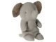 Maileg Safarifreunde Kleiner Elefant Grau aus weichem Leinen kann sitzen geblümte Ohren Plüsch Schwanz Kuscheltier Nr. 16 3606 01