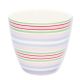 Greengate Latte Cup EVELINA Weiss mit Streifen Porzellan Tasse bunt gestreift 300 ml Greengate Becher Nr STWLATEVE0106