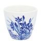 Greengate Latte Cup KRISTEL Blau Weiß Porzellan Tasse mit blauem Blumen Muster 300 ml Greengate Becher Nr STWLATKRI2506
