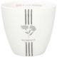 Greengate Latte Cup SABINE Weiß Porzellan Tasse Love worth sharing Moments Hellgrau Blumen Muster 300 ml Greengate Becher Design Nr STWLATSAB0106
