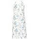 Greengate Schürze CELESTINE Weiss mit großen Blumen in Blau und Grau Baumwolle Greengate Küchenschürze Nr COTAPRCLS0104
