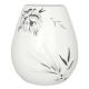 Greengate Vase ASLAUG Weiß mit grauen Blumen 20x17 cm Gross Keramik Blumenvase Nr STWVASLASL0102