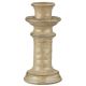 IB Laursen Kerzenhalter MILAN Hellbraun 19 cm hoch Keramik für eine Kerze mit Durchmesser 2,2 cm IB Laursen Kerzenständer Nr 13808-14