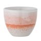 Bloomingville Becher PAULA KLEIN Orange Weiss Keramik 195 ml Espresso Tasse ohne Henkel 8x7 cm Paula Geschirr Nr 82060646