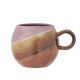 Bloomingville Becher PAULA Violett Braun mit Henkel Runde Form Keramik Tasse 275 ml Bloomingville Geschirr Nr 82060475