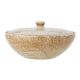 Bloomingville Ofenform ROZALIA mit Deckel Keramik Natur Auflaufform Servierschale Bloomingville Geschirr Nr 82060327
