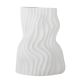 Bloomingville Vase SAHAL Weiß 25x19 Keramik elegantes Wellen Design 26 cm hoch Bloomingville Blumenvase Nr 82060710