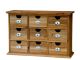 Chic Antique Sortierregal mit 9 Schubladen 46x31 cm aus Holz Schilder aus Keramik Weiß mit Nummern in Schwarz Chic Antique Möbel Nr 41065800