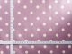 AU Maison Wachstuch Dots Big Misty Rose Tischdecke Stoff Meterware aus Baumwolle beschichtet große Punkte Altrosa 140 cm breit zum selber nähen