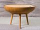 Bloomingville Beistelltisch RONDA Eiche Tisch mit Stauraum Couchtisch aus Holz Durchmesser 60 cm Höhe 40 cm