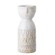 Bloomingville Vase FACE Creme Weiß Rund mit Gesicht 6x14 cm Keramik Blumenvase Bloomingville Produkt Nummer   82047424
