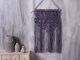 Bloomingville Wandteppich Purple Deko Objekt Wand Haäger in lila grau aus Baumwolle