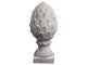 Chic Antique Deko Objekt Pinien Zapfen auf Fuss Grau 20 cm hoch Zement Nr 65173-15
