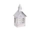 Chic Antique Lichthaus Kirchturm Antik Creme Weiß Teelichthalter 10x20 cm Kerzenhaus mit Turm Laterne CA Nr 52049-19