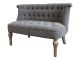 Chic Antique Sofa französisches Design Dunkelgrau 2-Sitzer Vintage Couch CA Nr 41292-25