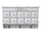 Chic Antique Sortier-Regal Antik Creme Weiß mit Schubladen und Haken 37x60 cm Wandschrank mit Garderobe CA Nr 40364-19