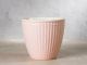 Greengate Latte Cup ALICE Rosa Kaffee Becher Everyday Keramik Geschirr Pale Pink 300 ml Rillenmuster Hygge für jeden Tag