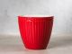 Greengate Latte Cup ALICE Rot Kaffee Becher Everyday Keramik Geschirr Red 300 ml Rillenmuster Hygge für jeden Tag