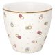 Greengate Latte Cup KYLIE Weiß Porzellan Tasse mit bunten Punkten 300 ml Greengate Becher Goldrand Design Nr STWLATPKYL0106