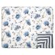 Greengate Quilt CHARLOTTE Weiss Blau Blumen Decke 180x230 cm GG Tagesdecke Nr QUIBED180CHL0102