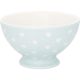 Greengate Schale PENNY Pale Blue Blau mit weissen Herzen Suppenschale Porzellan Soup Bowl 500 ml Hellblau Greengate Design Nr STWSOUPNY2906