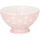 Greengate Schale PENNY Pale Pink Rosa mit weissen Herzen Suppenschale Porzellan Soup Bowl 500 ml Greengate Design Nr STWSOUPNY1906