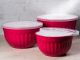 Greengate Schalenset ALICE Rot 3er Set Schalen Everyday Geschirr aus Kunststoff Schüsseln mit Deckel Red 2000 ml bis 4500 ml Hygge für jeden Tag