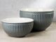 Greengate Servier Schalen Set ALICE Grau Everyday Geschirr aus Keramik Stone Grey 2er Set 1000 ml und 2400 ml Hygge für jeden Tag