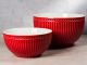Greengate Servier Schalen Set ALICE Rot Everyday Geschirr aus Keramik Red 2er Set 1000 ml und 2400 ml Hygge für jeden Tag