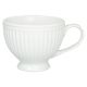 Greengate Tee Tasse ALICE WEISS Everyday Keramik Geschirr Teetasse mit Henkel 400 ml GG Nr STWTECAALI0106