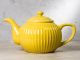 Greengate Teekanne ALICE Senf Gelb Kanne Everyday Keramik Geschirr Honey Mustard 1 Liter Rillenmuster Hygge für jeden Tag