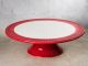 Greengate Tortenplatte ALICE Rot Everyday Keramik Geschirr Red Cake Plate Rillenmuster Hygge für jeden Tag