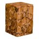 House Nordic Hocker MOSAIC Teak Holz Klotz Beistelltisch HN Nr 1501010
