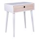 House Nordic Nachtschrank PARMA Weiß 1 Schublade Nachttisch Beistelltisch Tisch HN Nr 3704940050