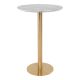 House Nordic Stehtisch BOLZANO Marmor Design Standfuss Gold 70 cm Tisch HN Nr 2301000